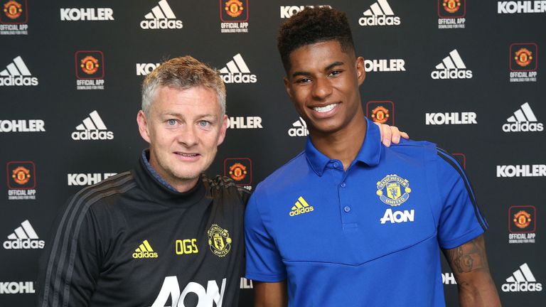 Rashford's new deal will see him remain at Old Trafford until 2023