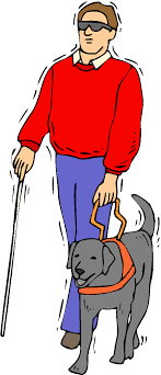 Seeing eye dog clipart