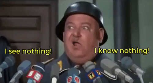 Sgt. Schultz (John Banner) [HASH=800135]#quotes[/HASH] | Know nothing, Hogans heroes, Groucho marx quotes