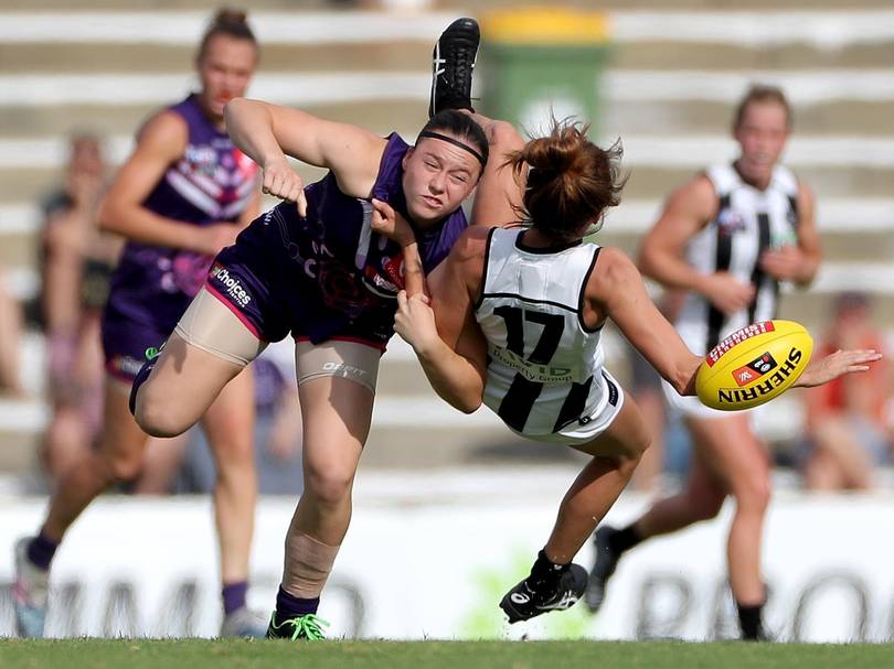 Young Roxy Roux had an instant impact at the Dockers in 2020.