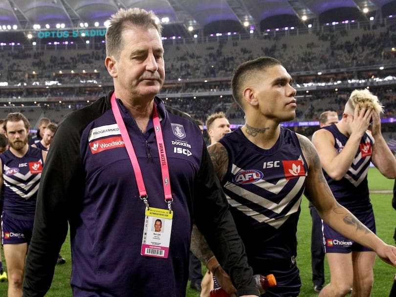 Ross Lyon and the Dockers had a derby to forget.