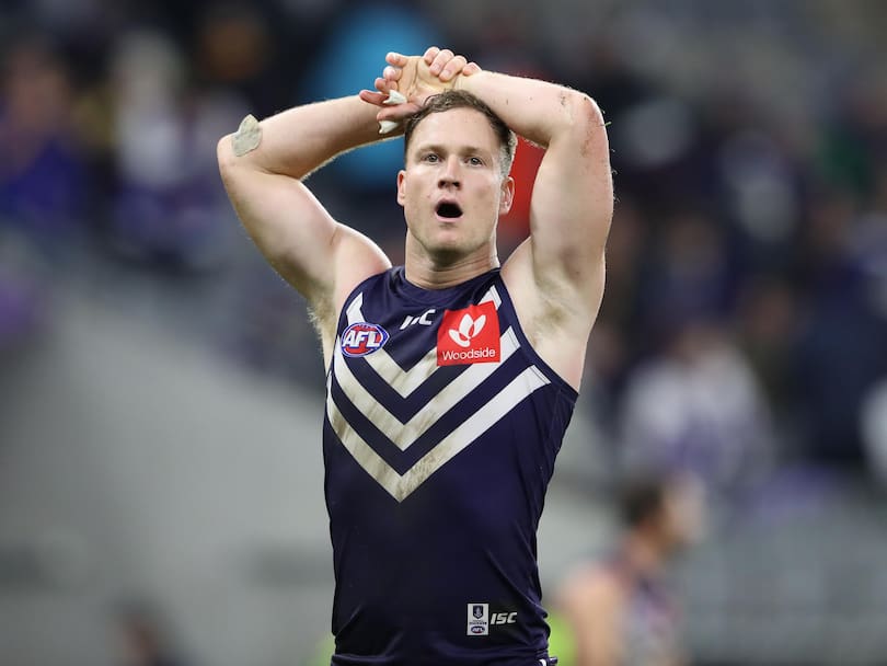 Brandon Matera was one of Freo’s goalkicking culprits.