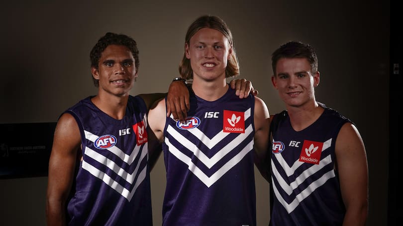 Liam Henry, Hayden Young, and Caleb Serong joined the Dockers with top 10 picks on Wednesday night.