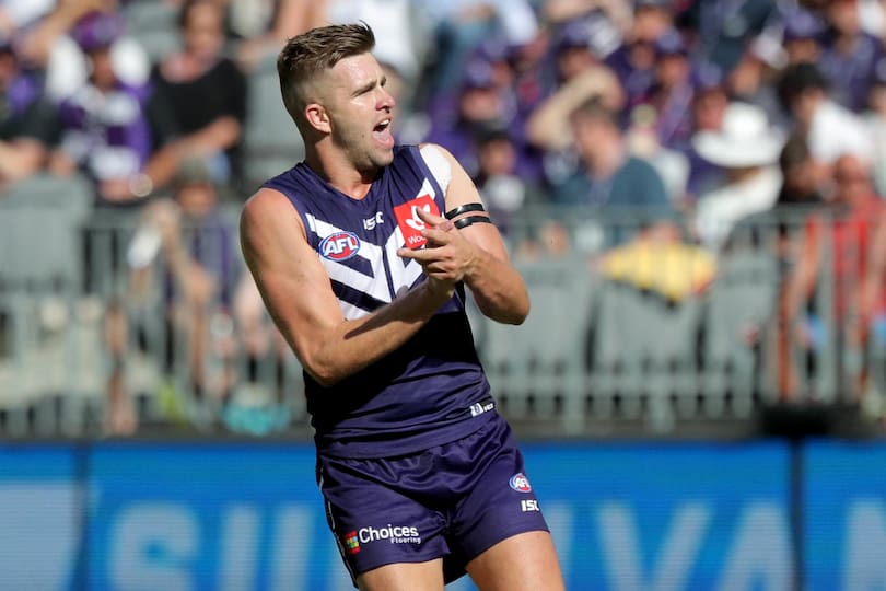 Luke Ryan has been rated Fremantle’s best defender.