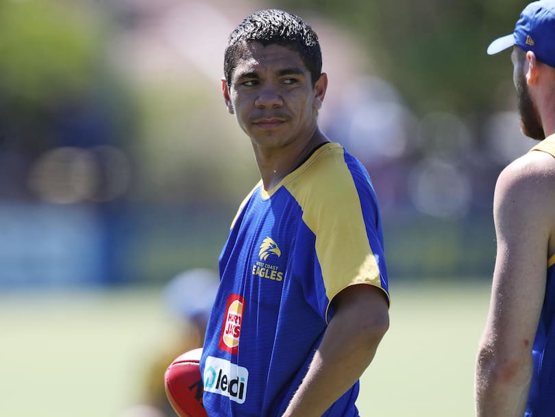 West Coast Eagles training at Mineral Resources Park, Lathlain.