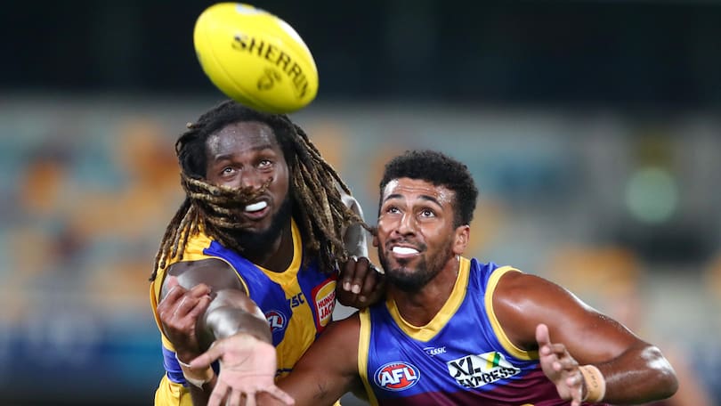 Nic Naitanui had a huge first half for West Coast.