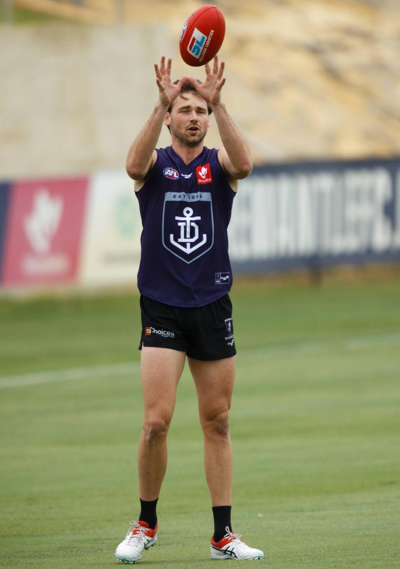 Fremantle defender [PLAYERCARD]Joel Hamling[/PLAYERCARD] is on track to return after missing the entire 2020 season with injury.