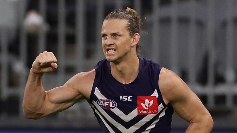 [PLAYERCARD]Andrew Embley[/PLAYERCARD] believes there is no defender who can stop Fremantle skipper Nat Fyfe as a forward when he is in full flight.