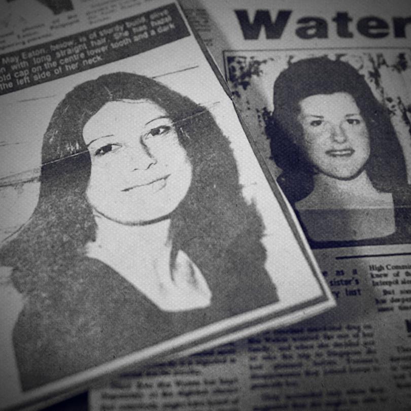 Raelene Eaton, 16, and Yvonne Waters, 17, disappeared after a Sunday session at the White Sands hotel in 1974.