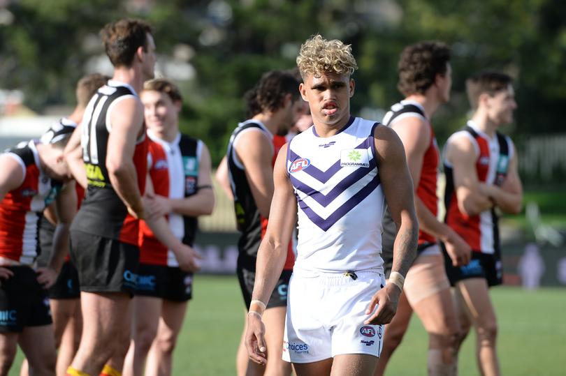 Young forward Liam Henry will have to fight for his spot at Fremantle.