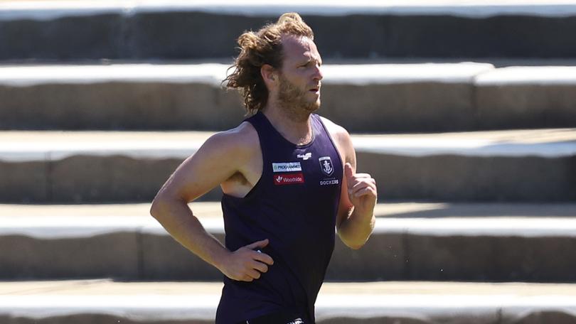 Fremantle veteran [PLAYERCARD]David Mundy[/PLAYERCARD] was back at training today after an ankle injury.