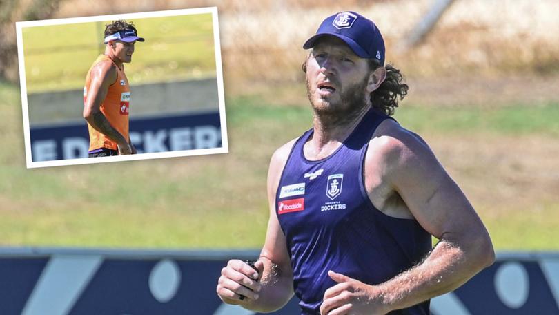 Fremantle's [PLAYERCARD]David Mundy[/PLAYERCARD] was restricted to laps, while ruck-forward [PLAYERCARD]Rory Lobb[/PLAYERCARD] appeared to hurt his ankle.