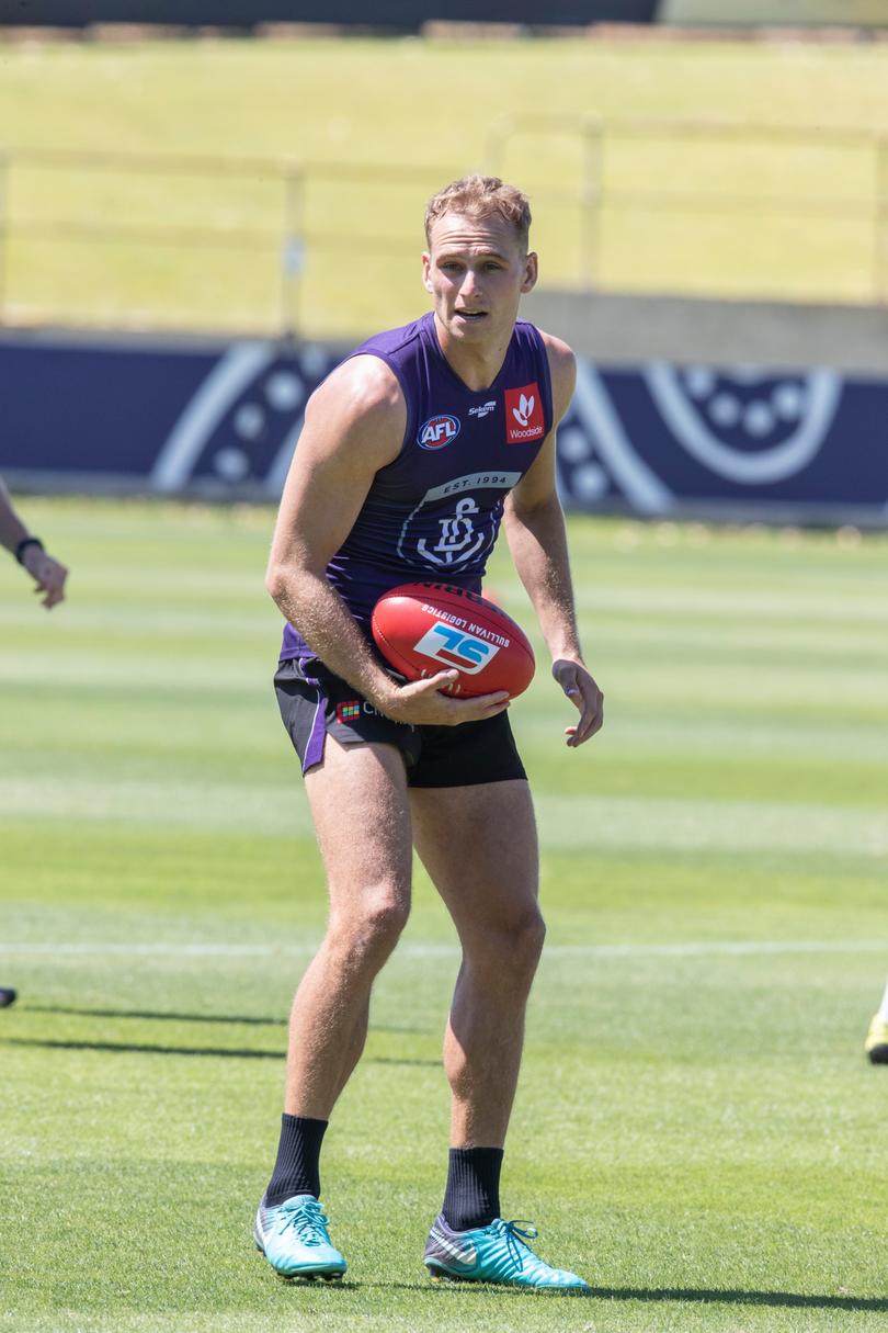 [PLAYERCARD]Will Brodie[/PLAYERCARD] has pushed into the Dockers midfield during training.