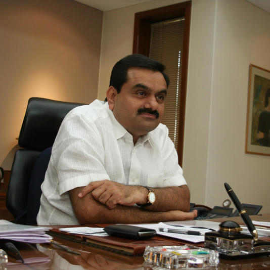 Gautam Adani at his desk