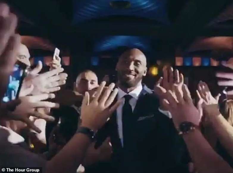 A video tribute from promoters who organised Kobe Bryant's last visit to Australia (pictured) has been released sharing some words of inspiration the NBA legend