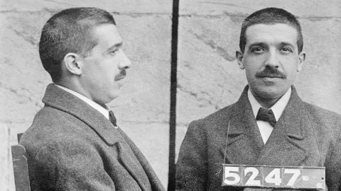 Mugshots of Charles Ponzi.