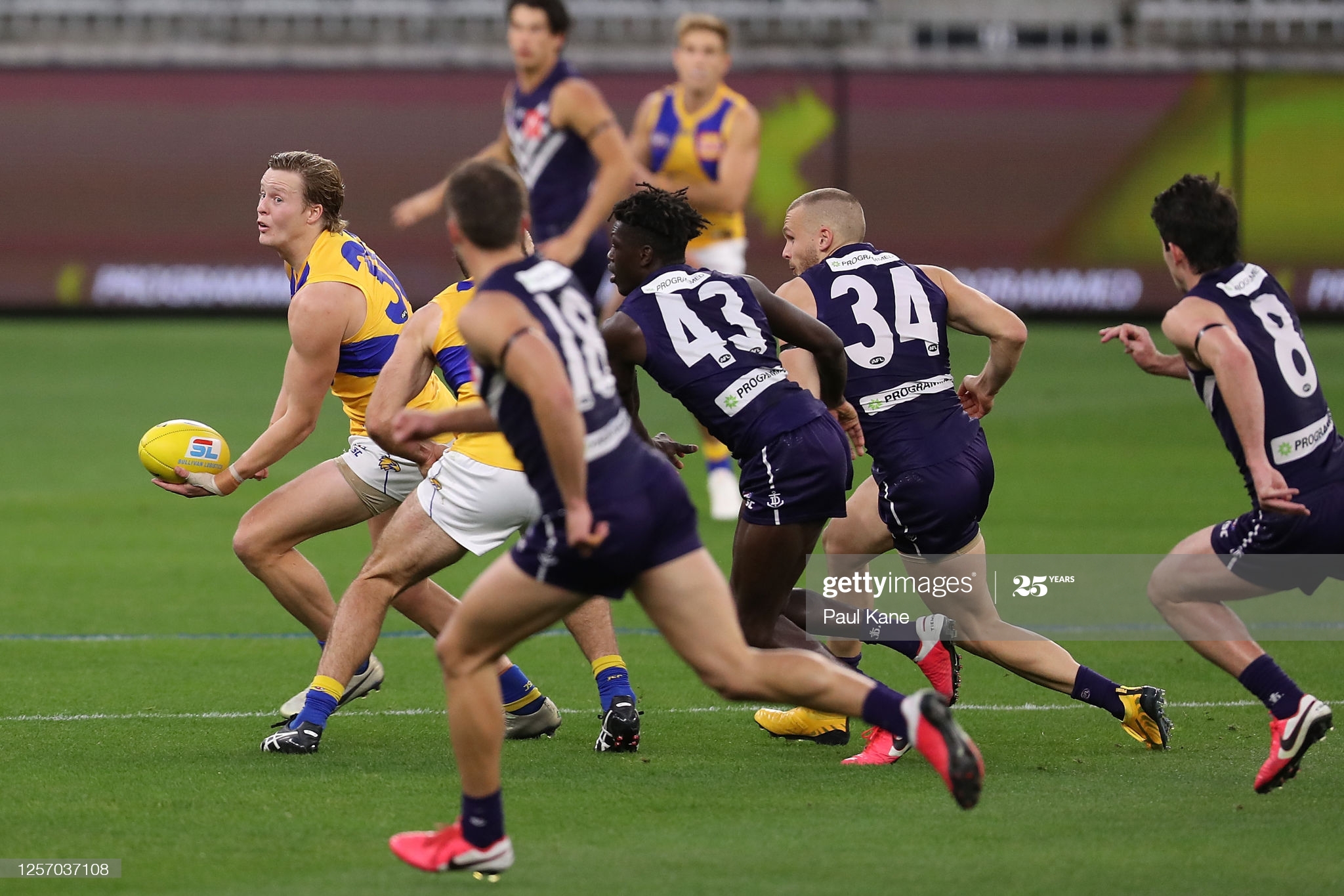 jackson-nelson-of-the-eagles-looks-to-handball-during-the-round-7-afl-picture-id1257037108