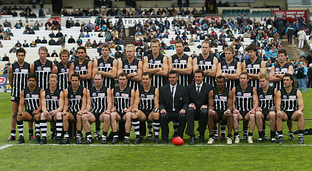 port-adelaide-power-pose-for-the-team-photo-wearing-the-heritage-in-picture-id2394409