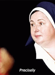 Precisely Sister Michael GIF - Precisely SisterMichael Derrygirls GIFs