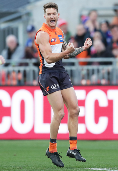 Forward Daniel Lloyd favourite possession is his wedding ring and his favourite animal is a Tiger because it's his son's favourite. What a sweetheart! - GWS Giants,Daniel Lloyd,AFL