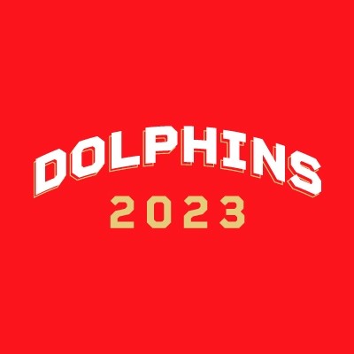May be an image of text that says 'DOLPHINS 2023'