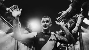 Dusty's explosive playing style and work ethic have made him a favourite with long-suffering Richmond fans.'s explosive playing style and work ethic have made him a favourite with long-suffering Richmond fans.