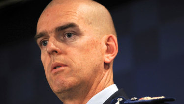 Simon Overland, pictured when he was Victoria Police chief commissioner.