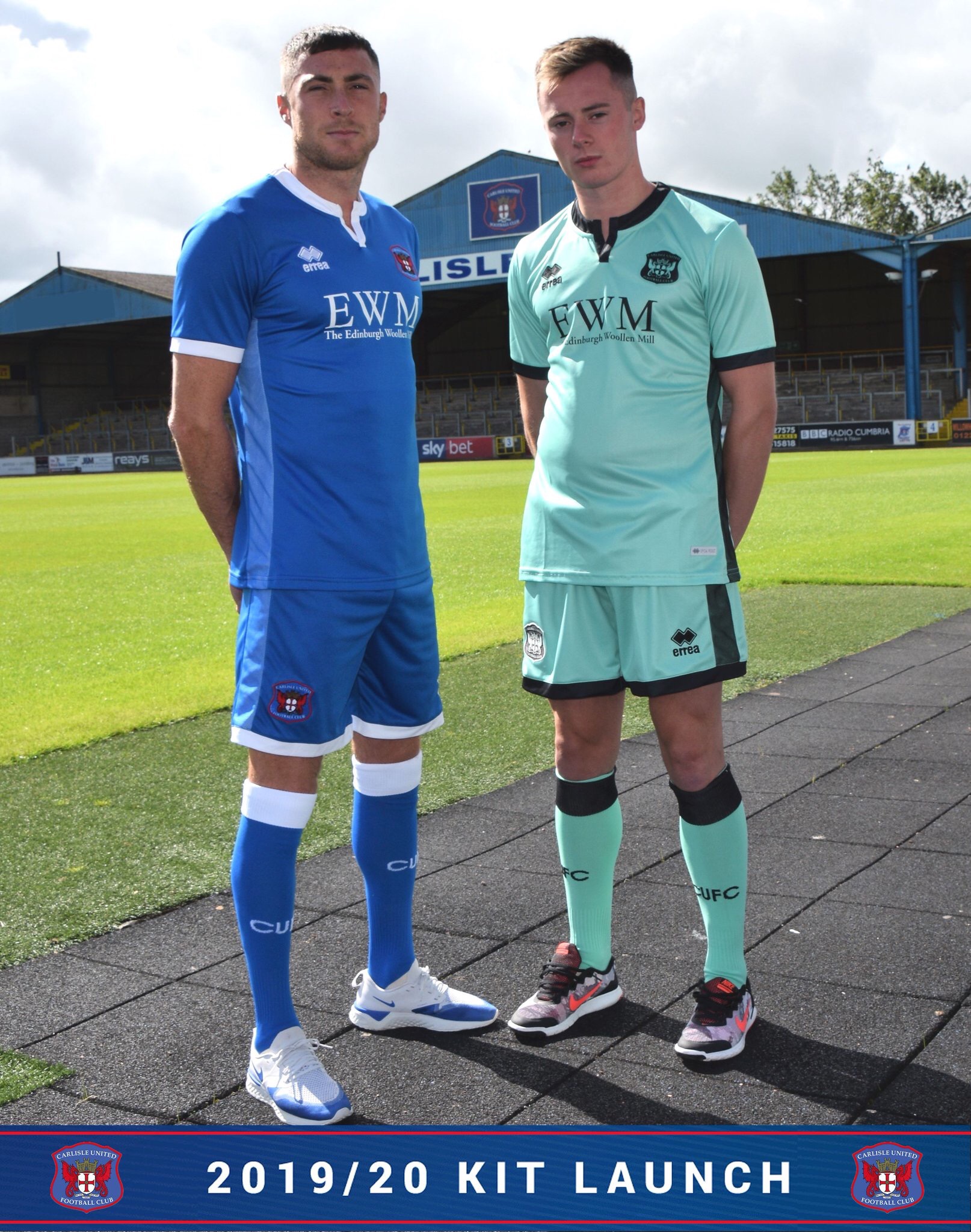 Errea Carlisle United Kits 2019-20