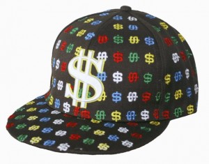 Cap with dollar signs