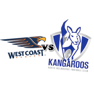 west coast eagles vs north melbourne